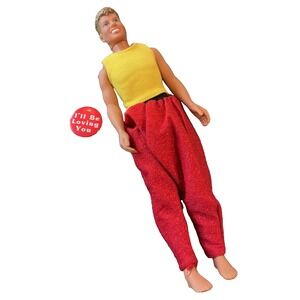 1990s Hasbro New Kids On The Block Joey McIntyre Fashion Doll & Collectible Pin